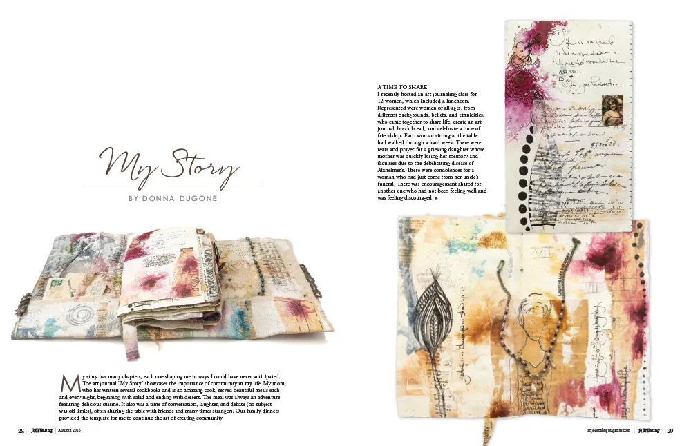 Stampington Art Journaling Autumn 2026 blad PDF journaling