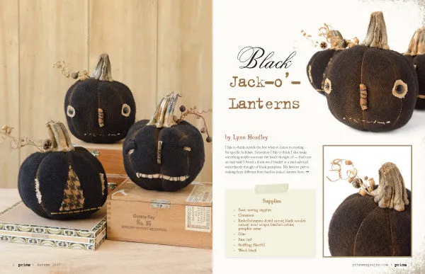 Stampington Prims Autumn 2017 blad digital PDF halloween