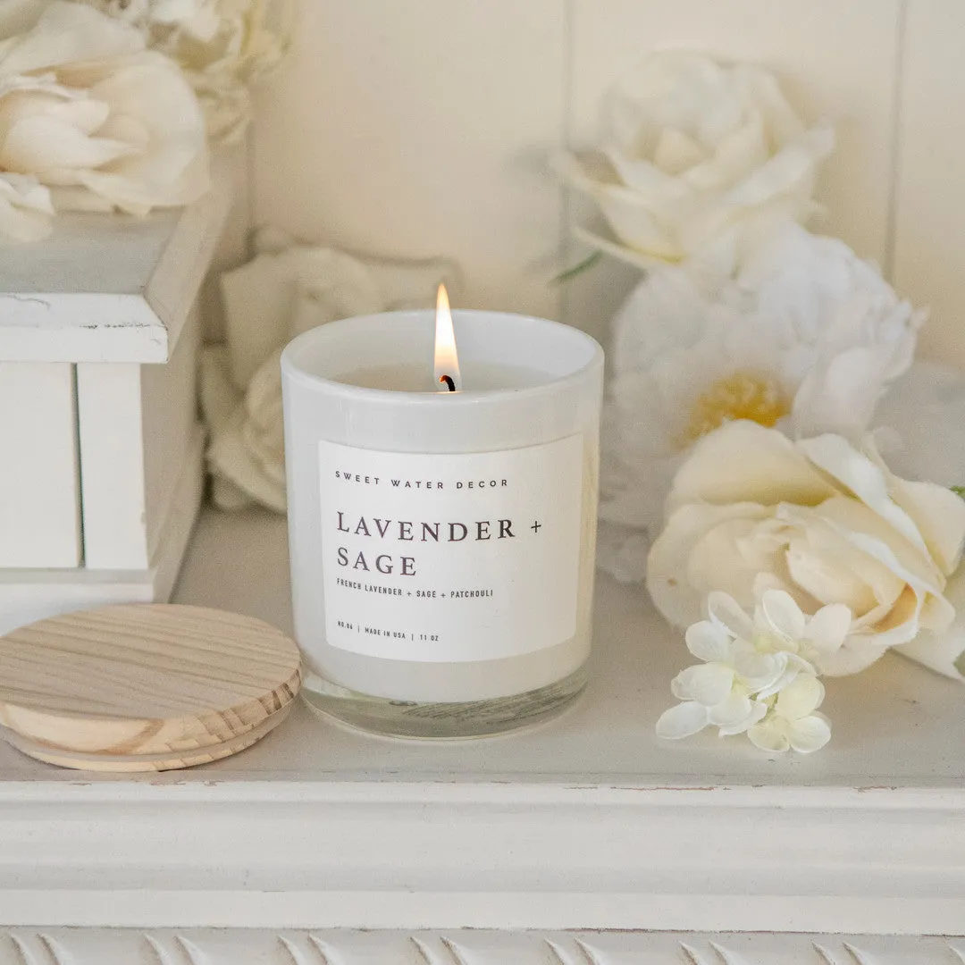 Stampington Lavender Sage duftlys 11oz soya beroligende