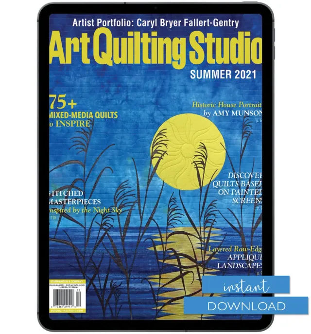 Stampington Art Quilting Studio Summer 2021 blad PDF quilt