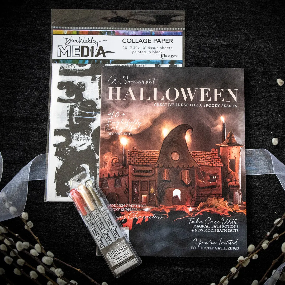 Stampington Somerset Halloween bundle blad + collage