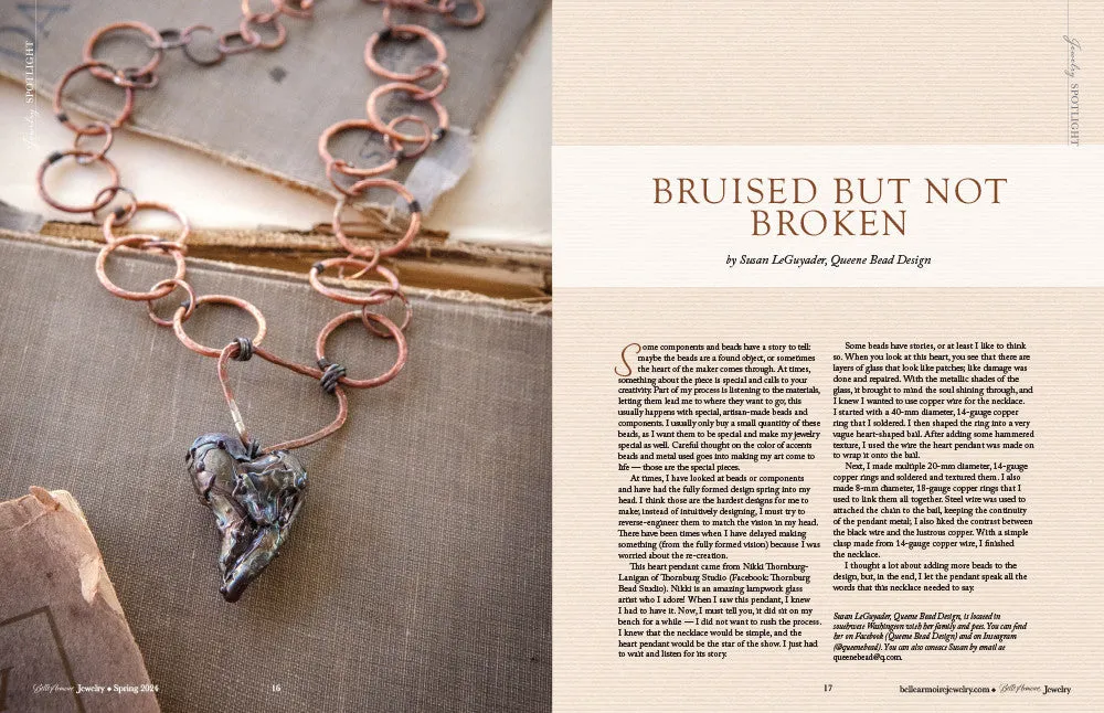 Stampington Belle Armoire Jewelry Spring 2024 blad papir smykker