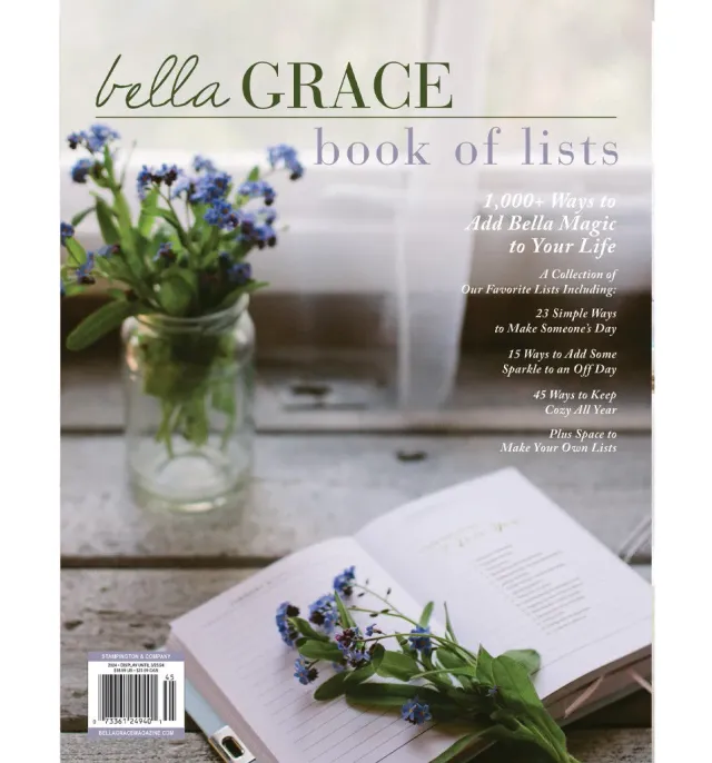 Stampington Bella Grace Book of Lists blad Vol 2 lister