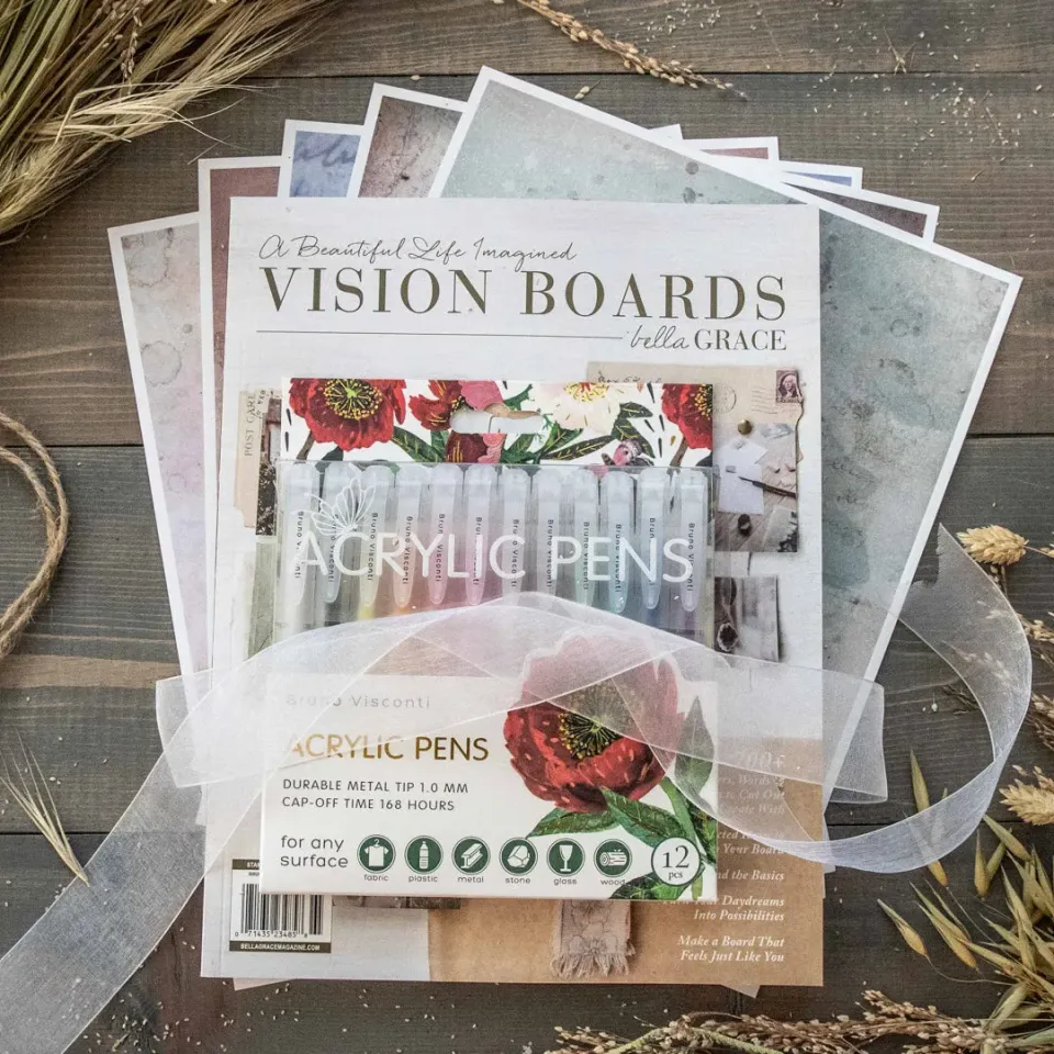 Stampington Vision Boards Season of Possibility sett penn papir