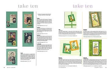 Stampington Take Ten Spring 2006 blad enkeltutgave kort