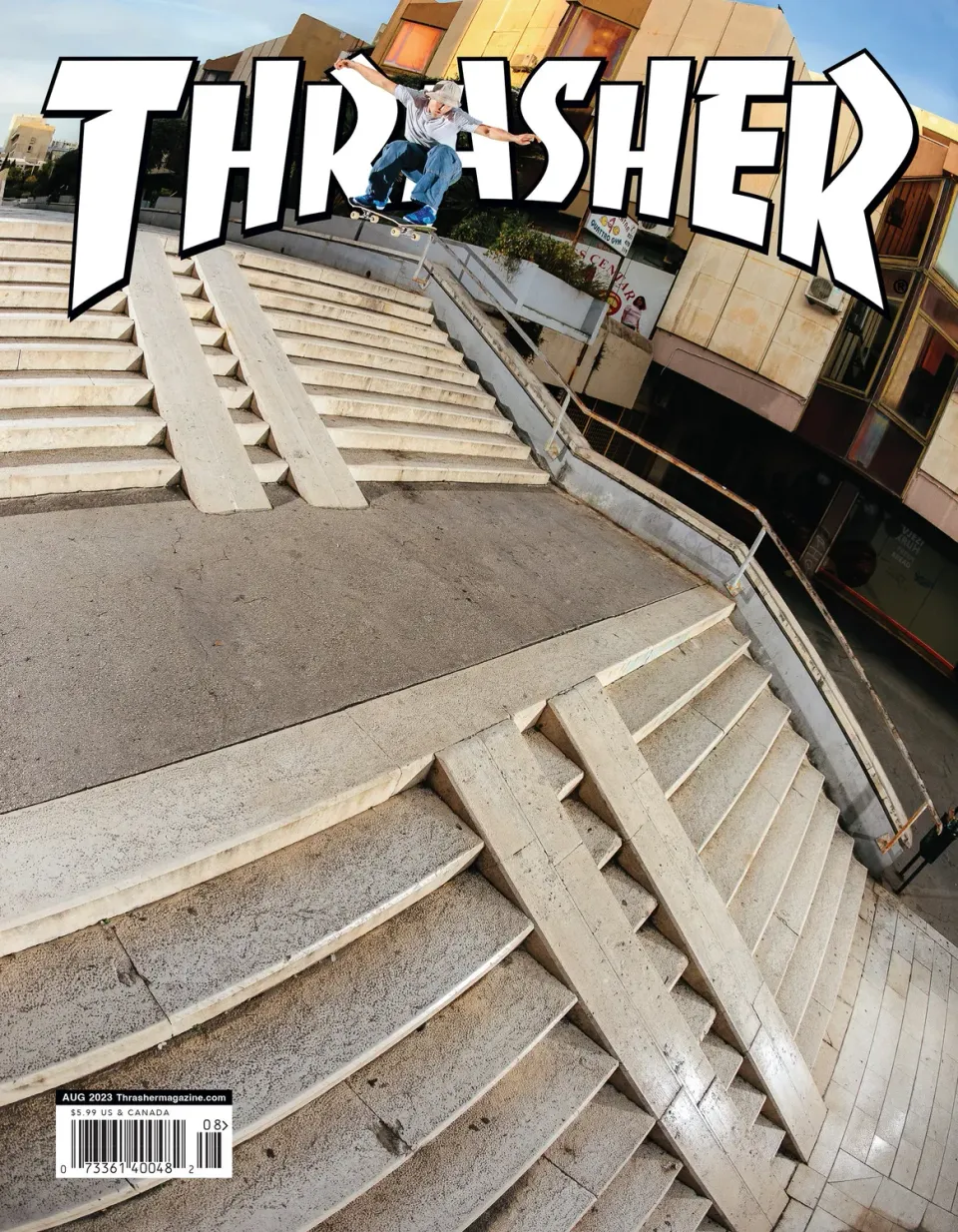 Thrasher Magazine blad august 2023 Jack O'Grady