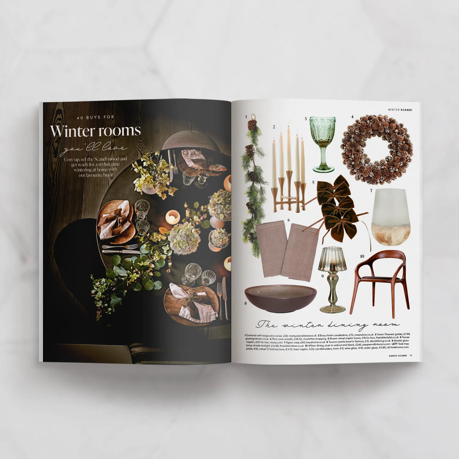 Simply Scandi Vol 16 Winter 2024 blad vinternummer