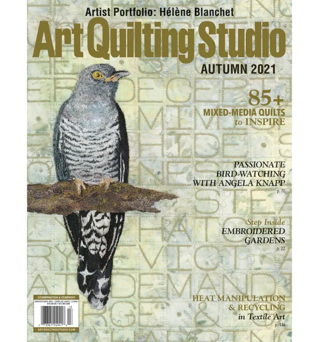 Stampington Art Quilting Studio Autumn 2021 blad quilt 144 sider