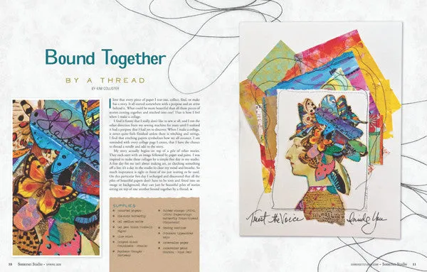 Stampington Somerset Studio Spring 2020 blad PDF nedlasting