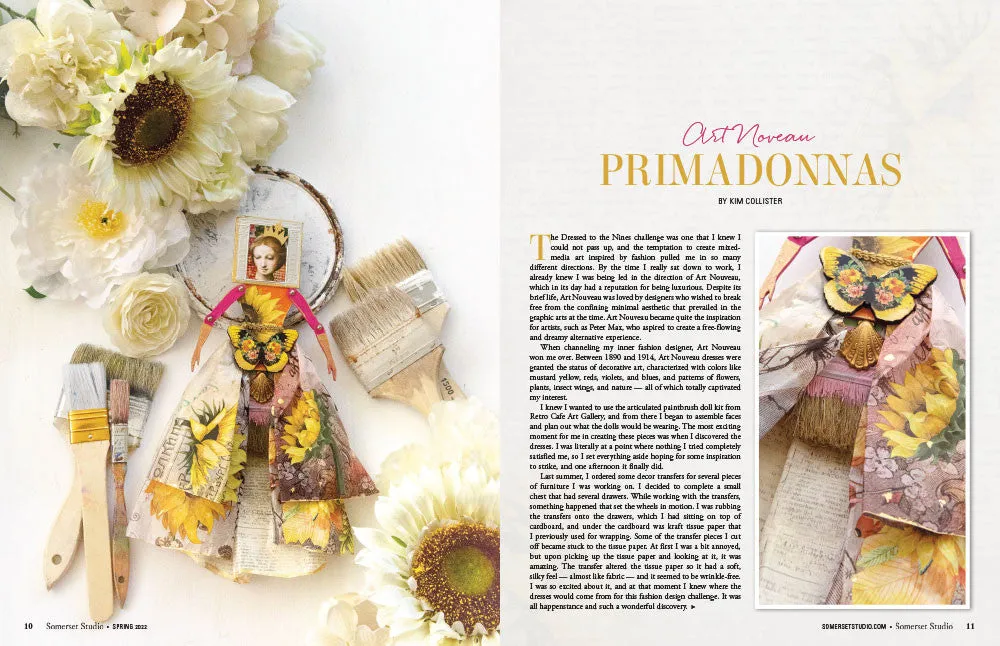 Stampington Somerset Studio Spring 2022 blad digitalutgave PDF