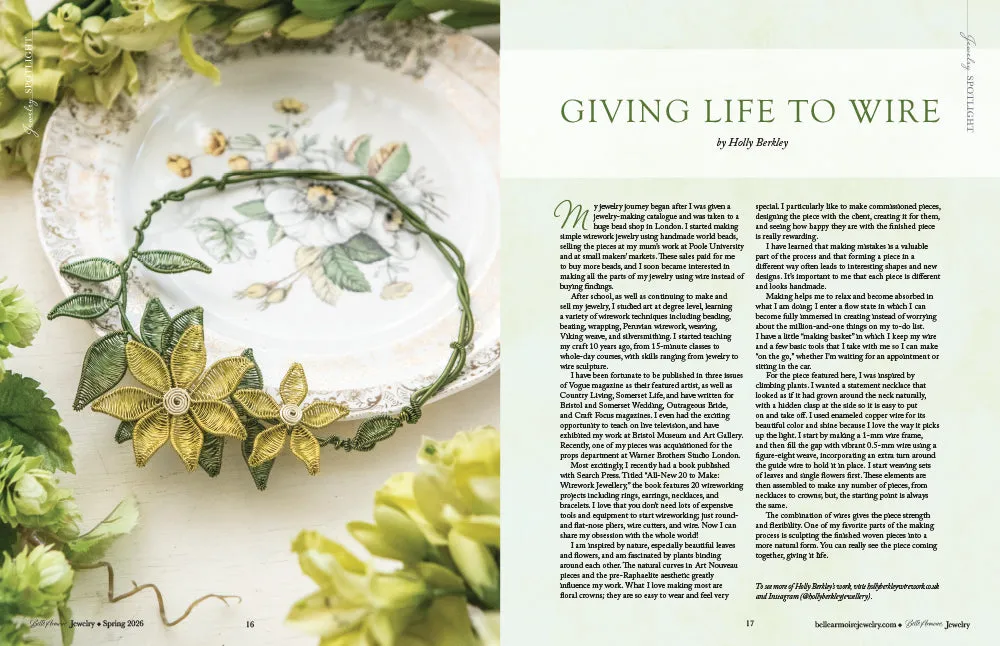 Stampington Belle Armoire Jewelry Spring 2026 blad PDF smykker