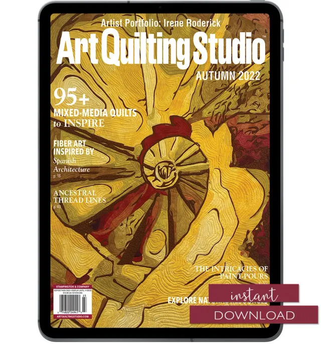 Stampington Art Quilting Studio Autumn 2022 blad digital PDF
