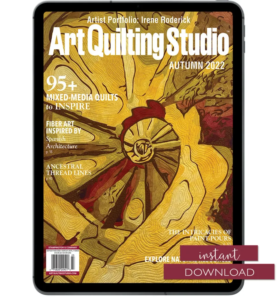 Stampington Art Quilting Studio Autumn 2022 blad digital PDF