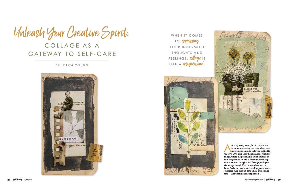 Stampington Art Journaling Spring 2024 blad PDF 144 sider