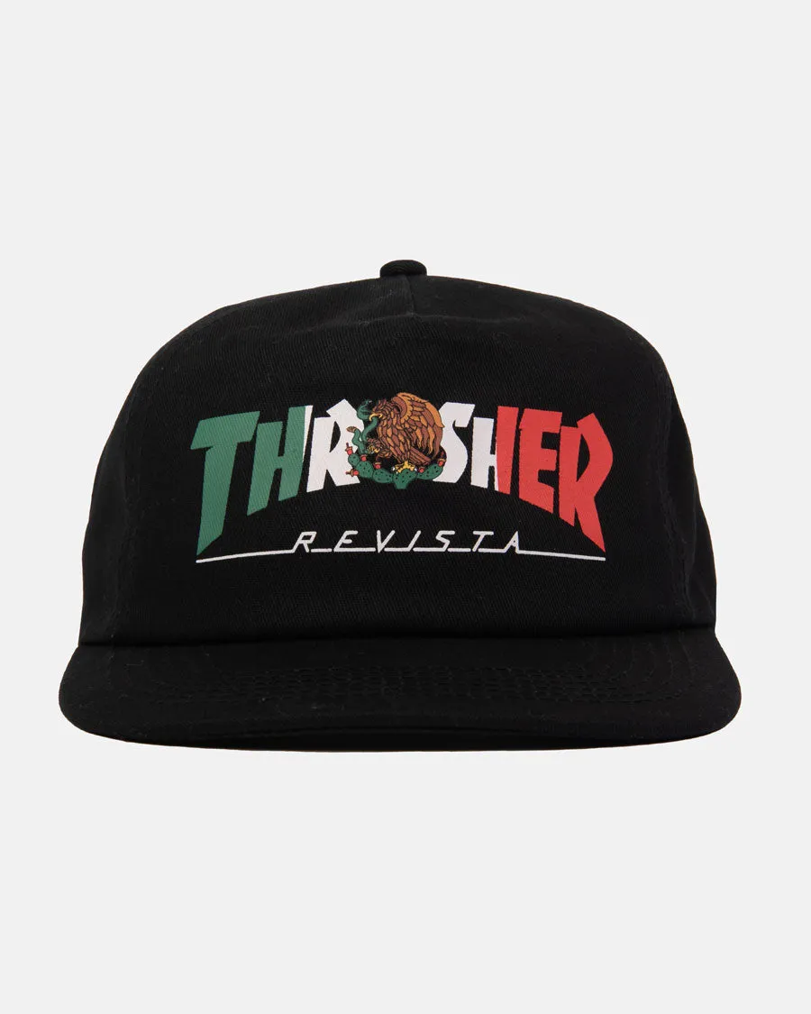 Thrasher Mexico Revista caps svart bomull