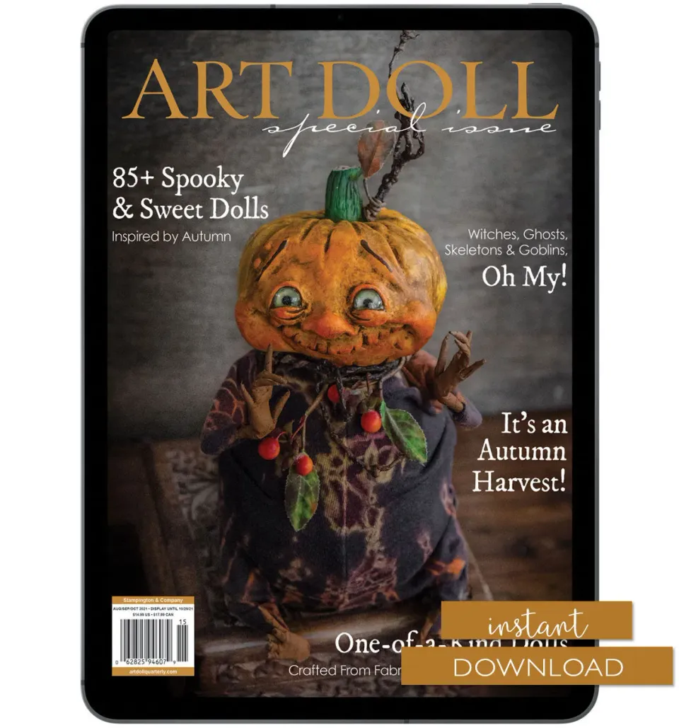 Stampington Art Doll Special Edition blad PDF høstdukker