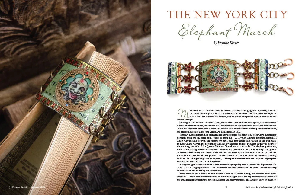 Stampington Belle Armoire Jewelry blad Autumn 2021 smykker