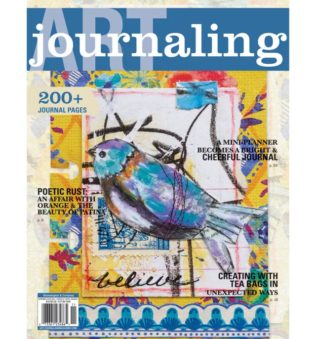 Stampington Art Journaling Spring 2021 blad digital