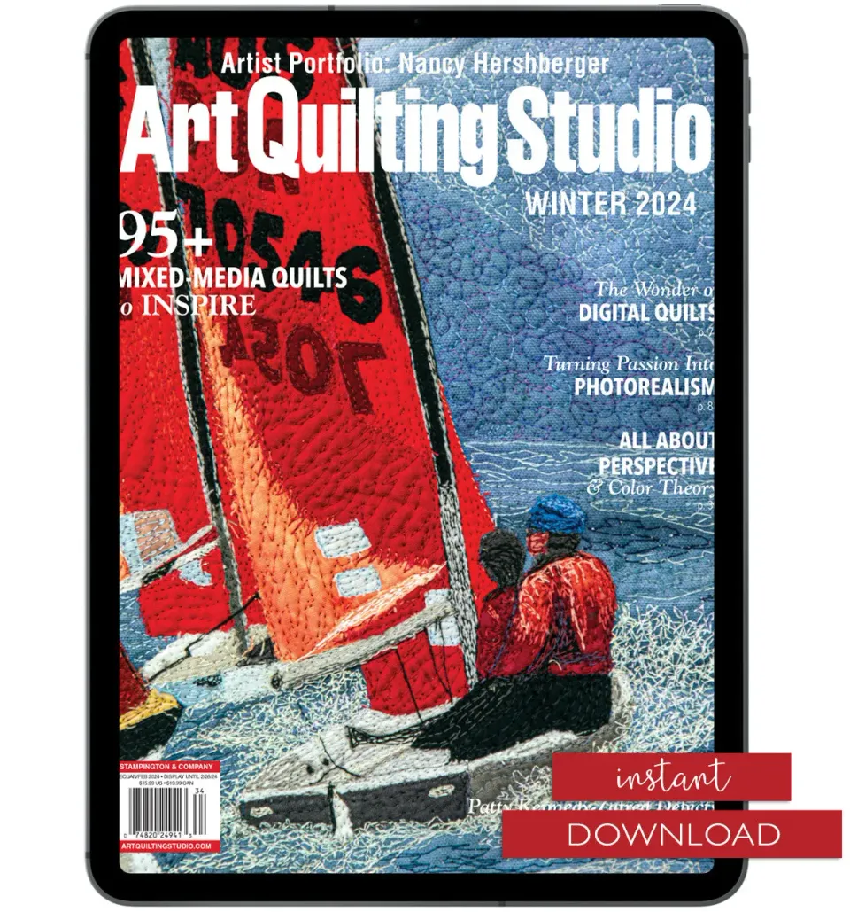 Stampington Art Quilting Studio Winter 2024 magasin nedlasting