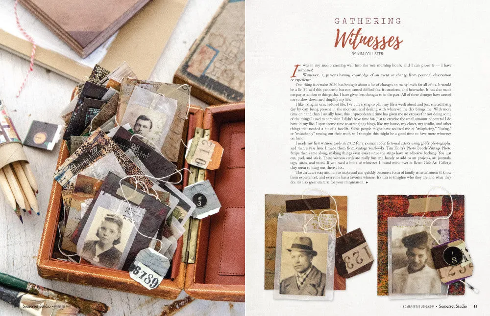Stampington Somerset Studio Winter 2021 blad digital mixed-media