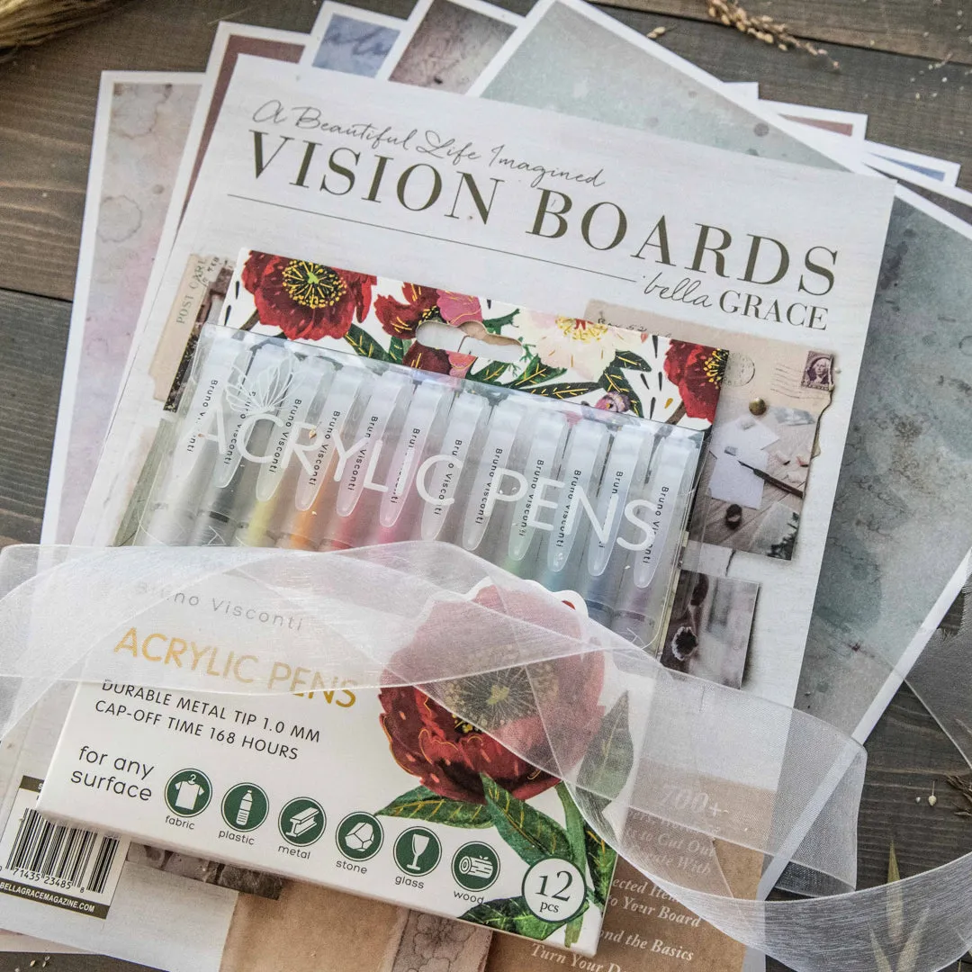 Stampington Vision Boards Season of Possibility sett penn papir