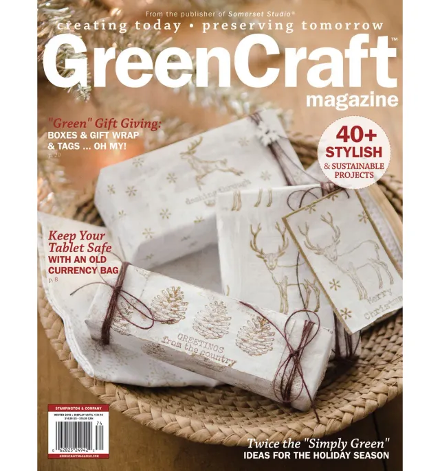 Stampington GreenCraft Winter 2018 blad digital