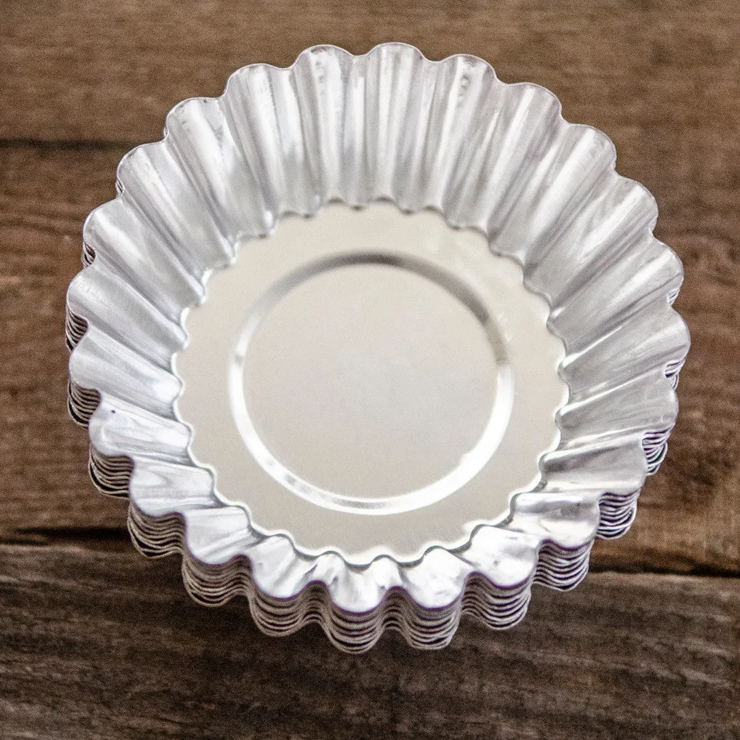 Stampington Fluted Tart Tin Molds metallformer 10-pakning
