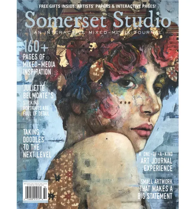 Stampington Somerset Studio Summer 2023 blad digitalutgave mixed-media
