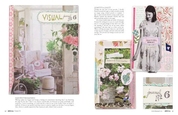 Stampington Art Journaling Summer 2016 blad digital kreativitet