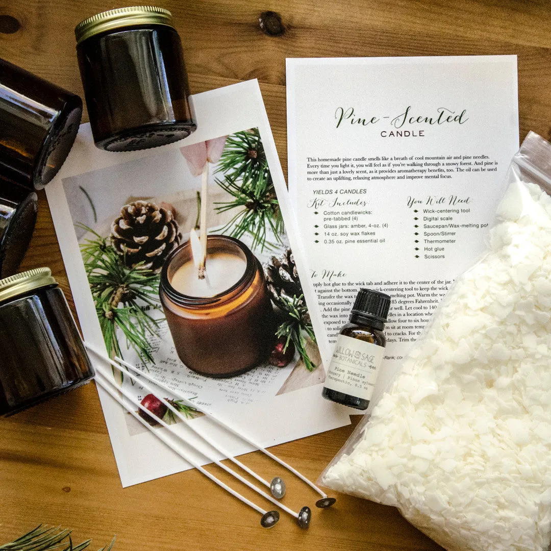 Stampington Pine-Scented lys-støpesett 4 lys furu