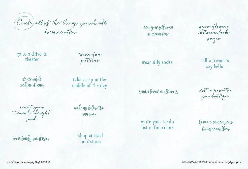 Stampington Field Guide Everyday Magic Issue 10 blad 144 sider