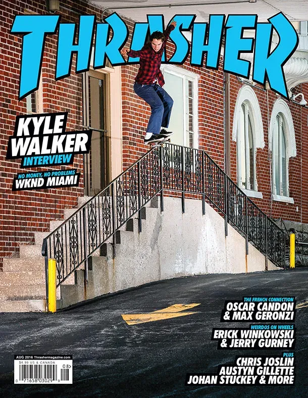 Thrasher august 2016 skateblad enkeltutgave