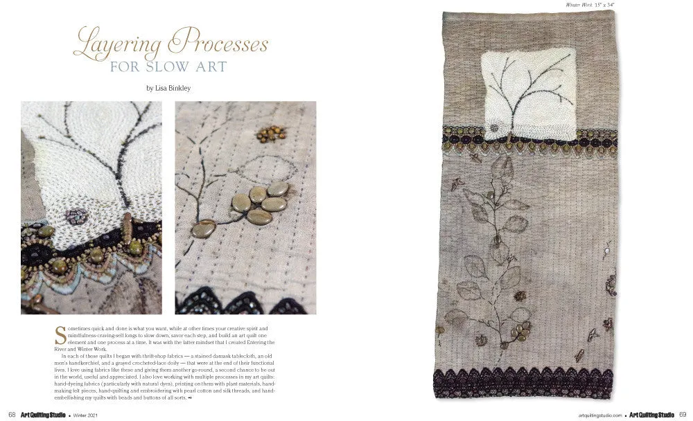 Stampington Art Quilting Studio Winter 2021 blad PDF