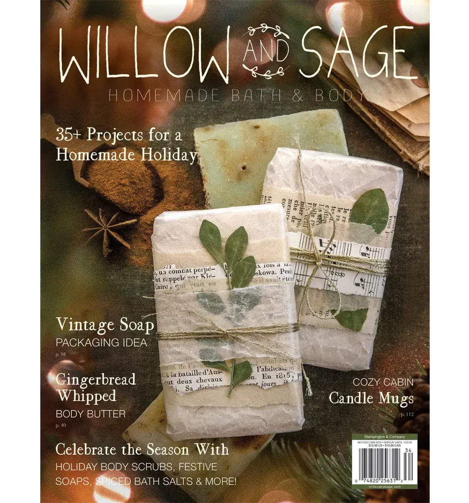 Stampington Willow and Sage Winter 2024 blad 144 sider vinterpleie