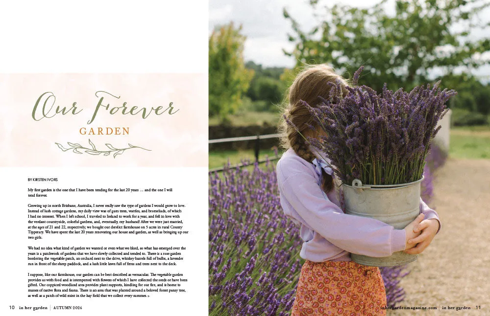 In Her Garden Autumn 2026 blad papirutgave hage