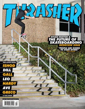 Thrasher Magazine blad juli 2013 plakat klistremerker