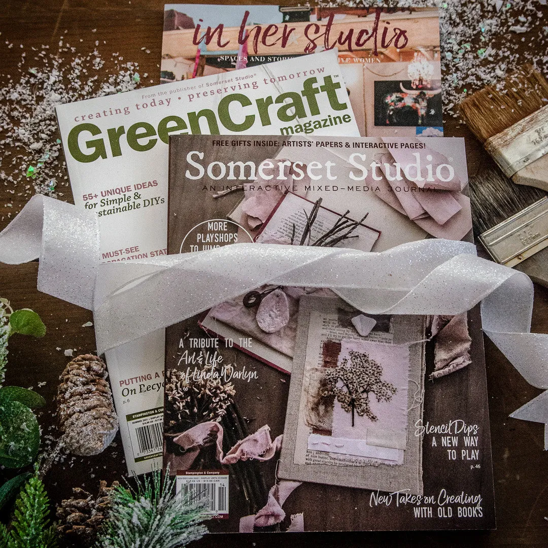 Stampington She-Makes gavepakke 3 blad Somerset Studio