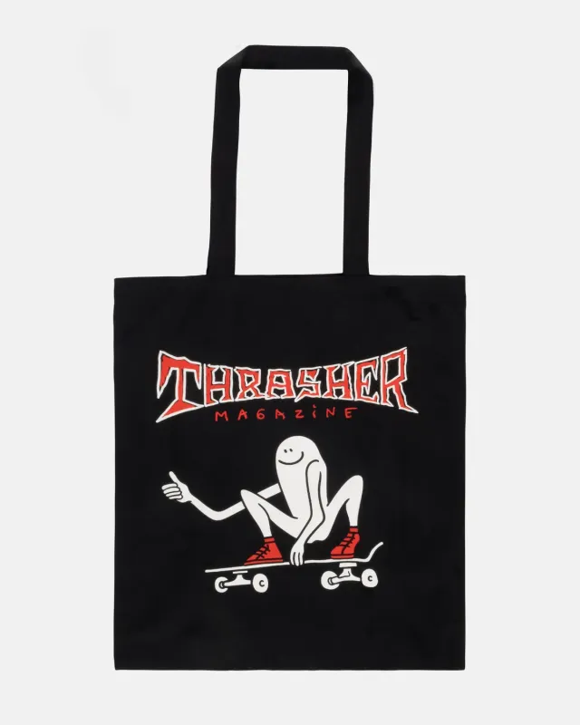 Thrasher Gonz Thumbs Up totebag svart canvas