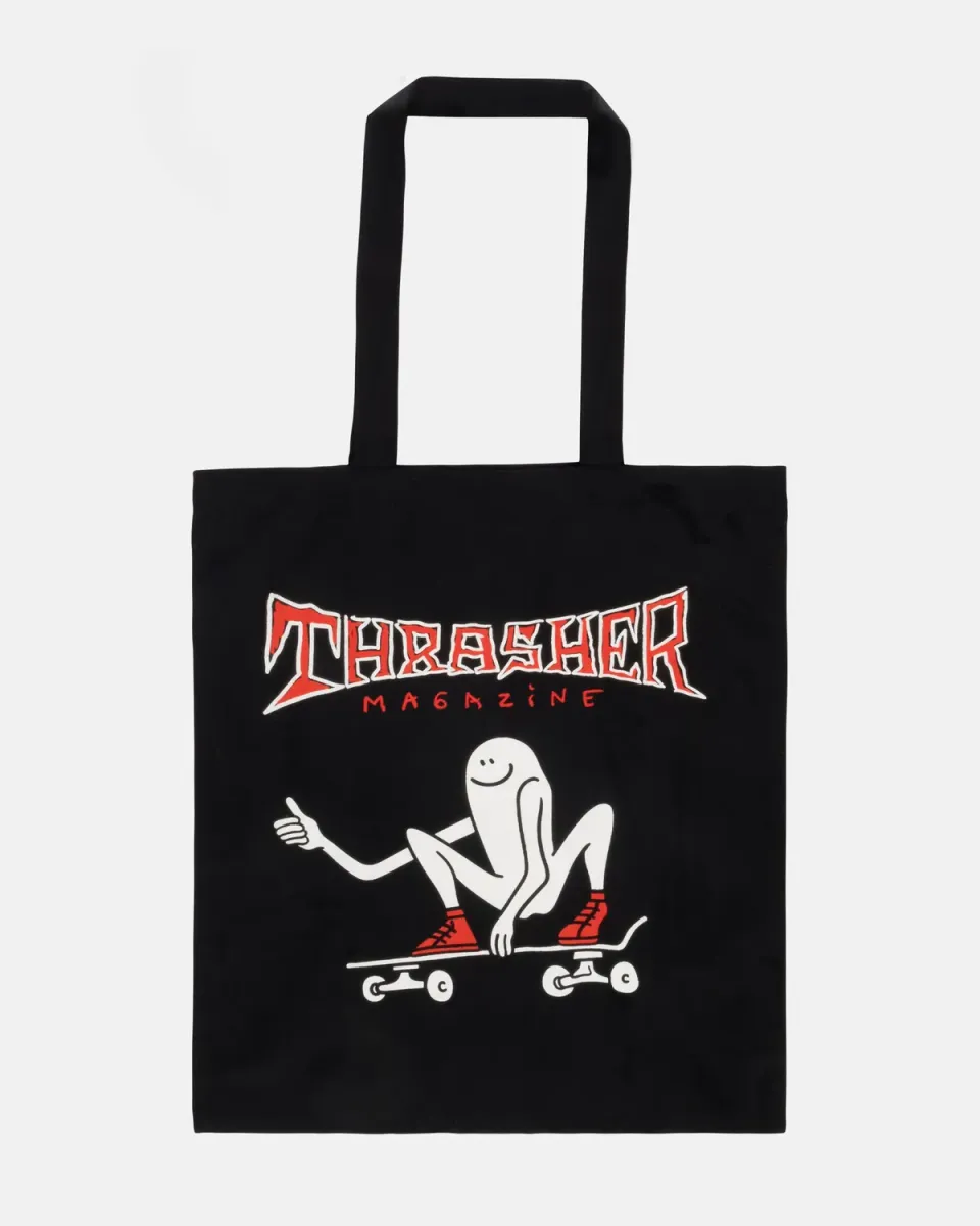 Thrasher Gonz Thumbs Up totebag svart canvas