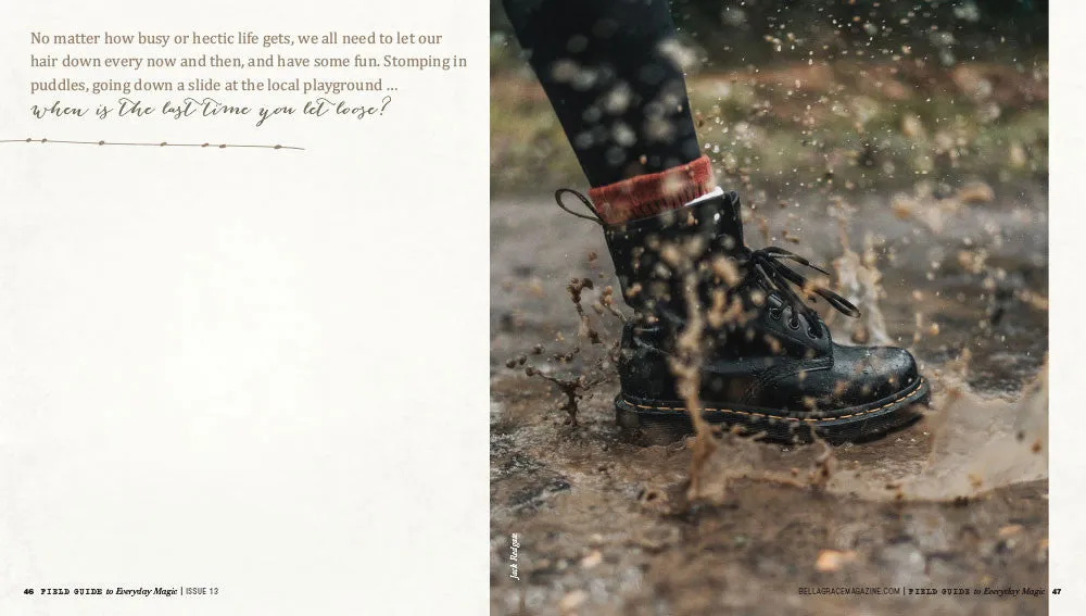 Stampington Field Guide Everyday Magic nr 13 skriveblad