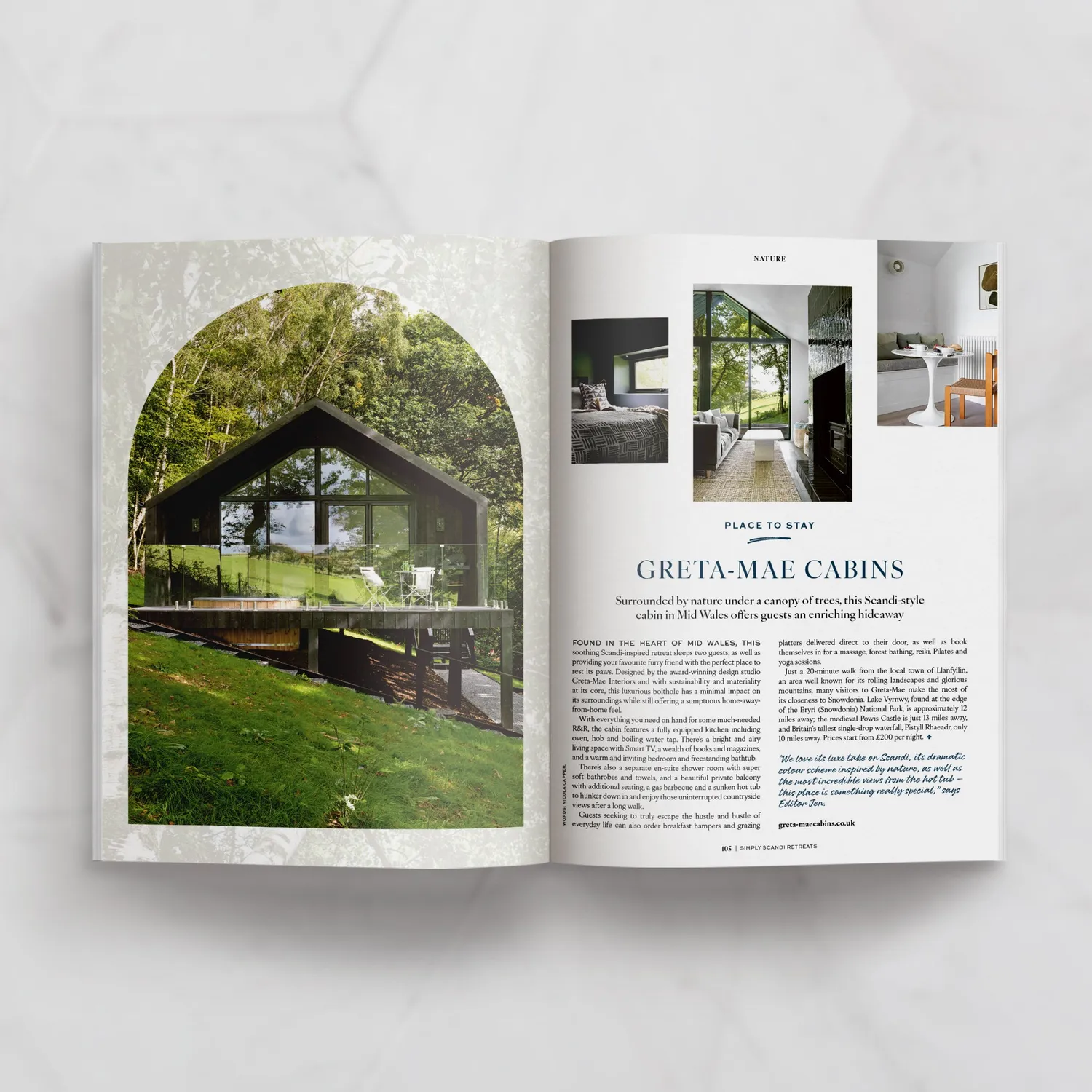 Simply Scandi Retreats Vol 1 Summer 2024 blad hytter