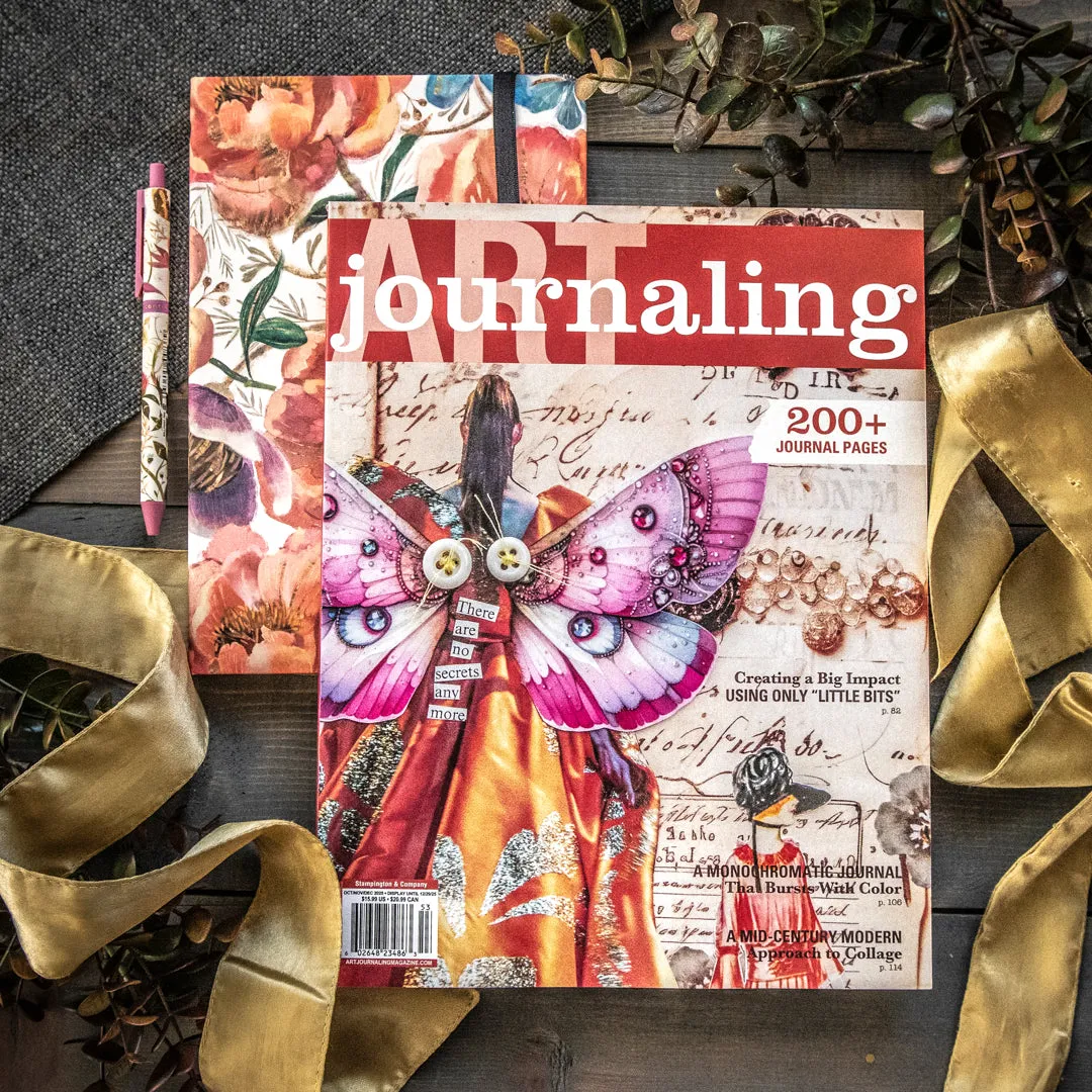 Stampington Blooms Art Journaling pakke journal + penn