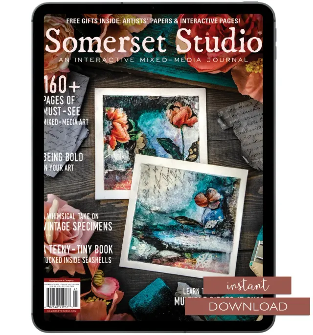 Stampington Somerset Studio Spring 2024 blad PDF mixed-media