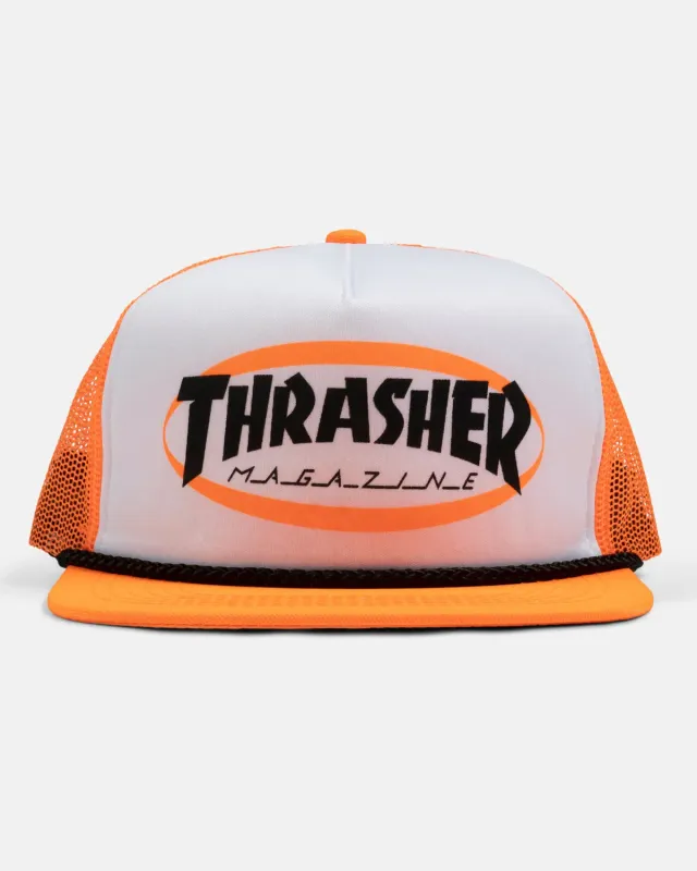 Thrasher Ellipse trucker caps oransje