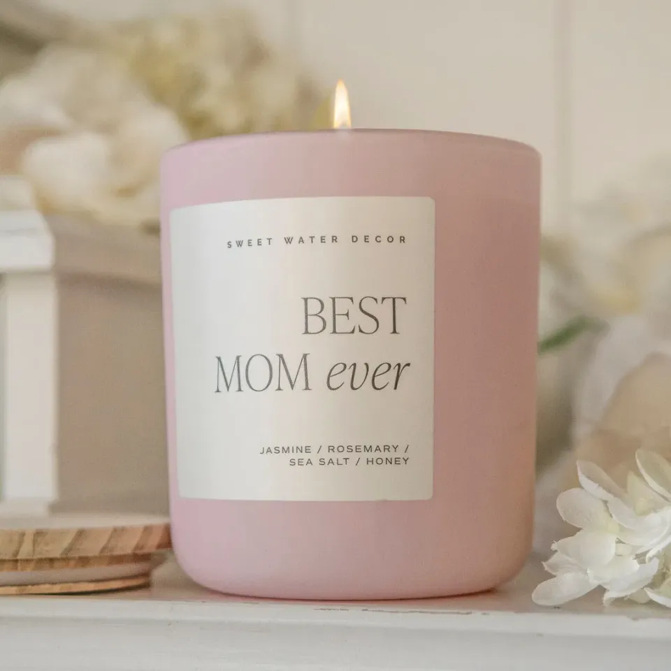 Sweet Water Decor Best Mom Ever duftlys 15 oz villblomst salt