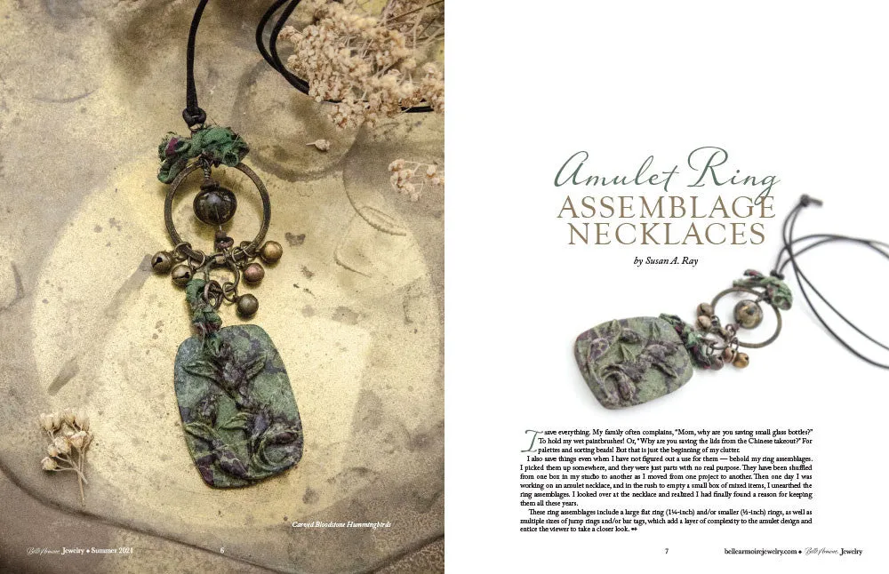 Stampington Belle Armoire Jewelry Summer 2021 blad smykker DIY