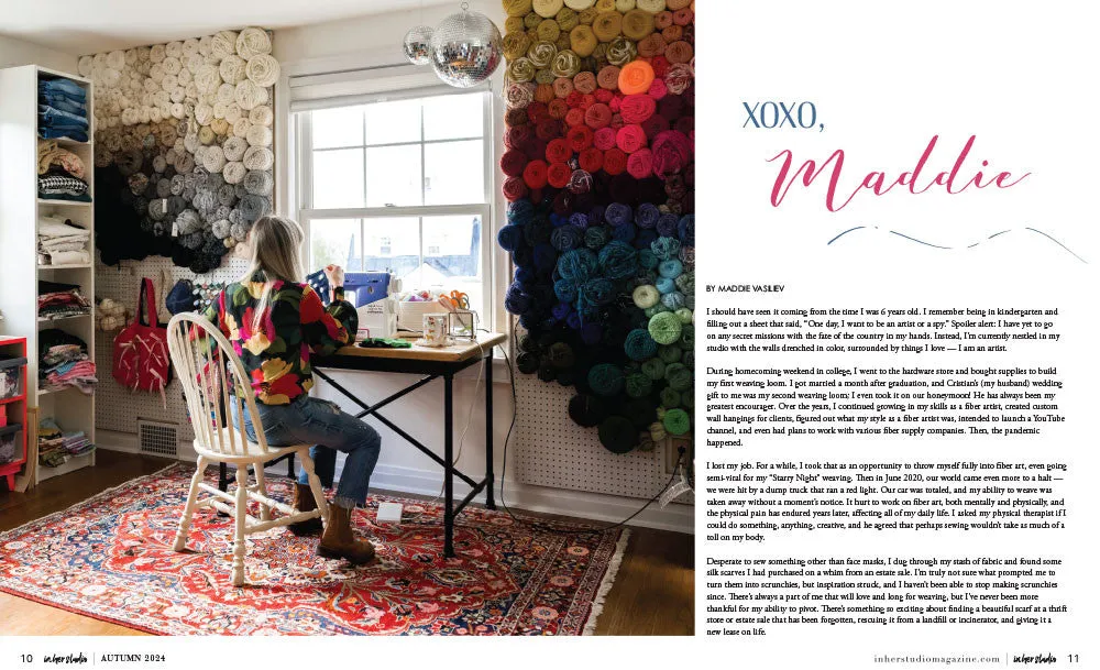 Stampington In Her Studio Autumn 2024 blad 160 sider atelier