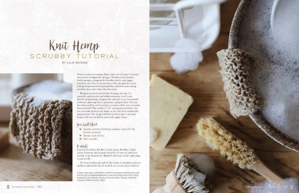 Stampington Natural Home Volume 2 blad digitalutgave rengjøring