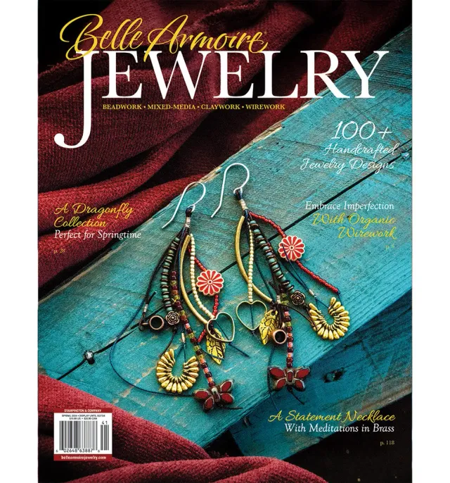 Stampington Belle Armoire Jewelry Spring 2024 blad papir smykker
