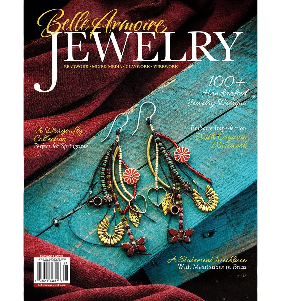 Stampington Belle Armoire Jewelry Spring 2024 blad papir smykker